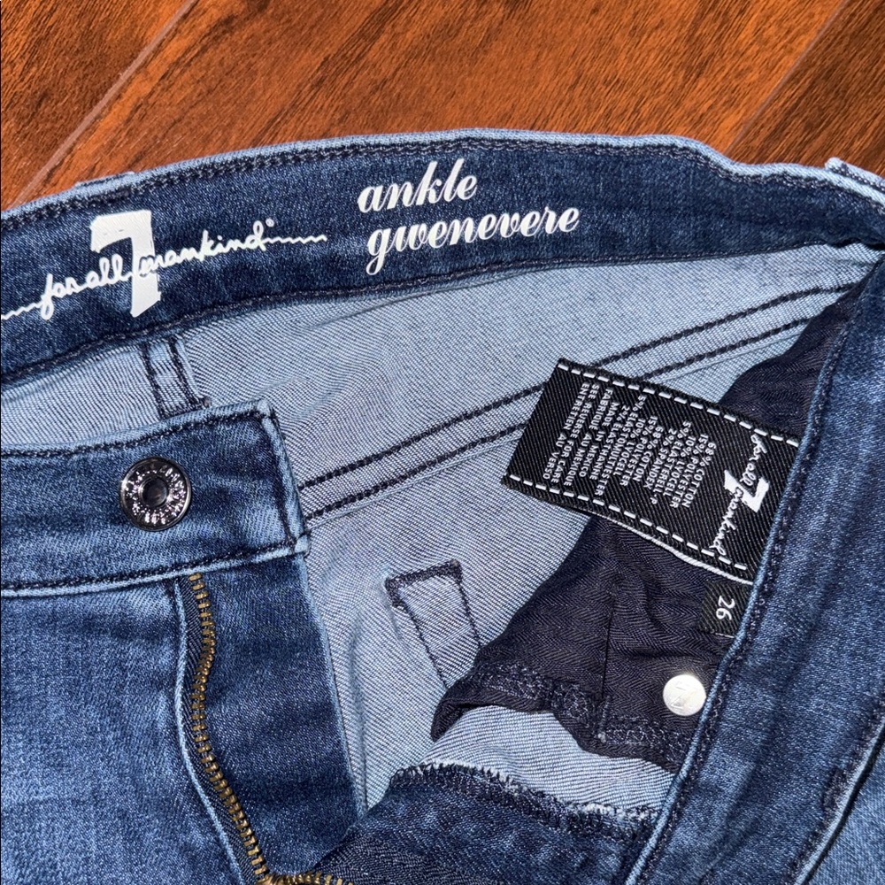 7 For All Mankind Indigo Skinny Jeans - Picture 3 of 6